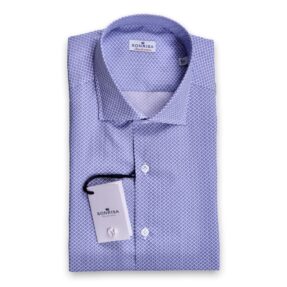 Sonrisa Cotton Jersey Shirt Micro Design / Light Blue