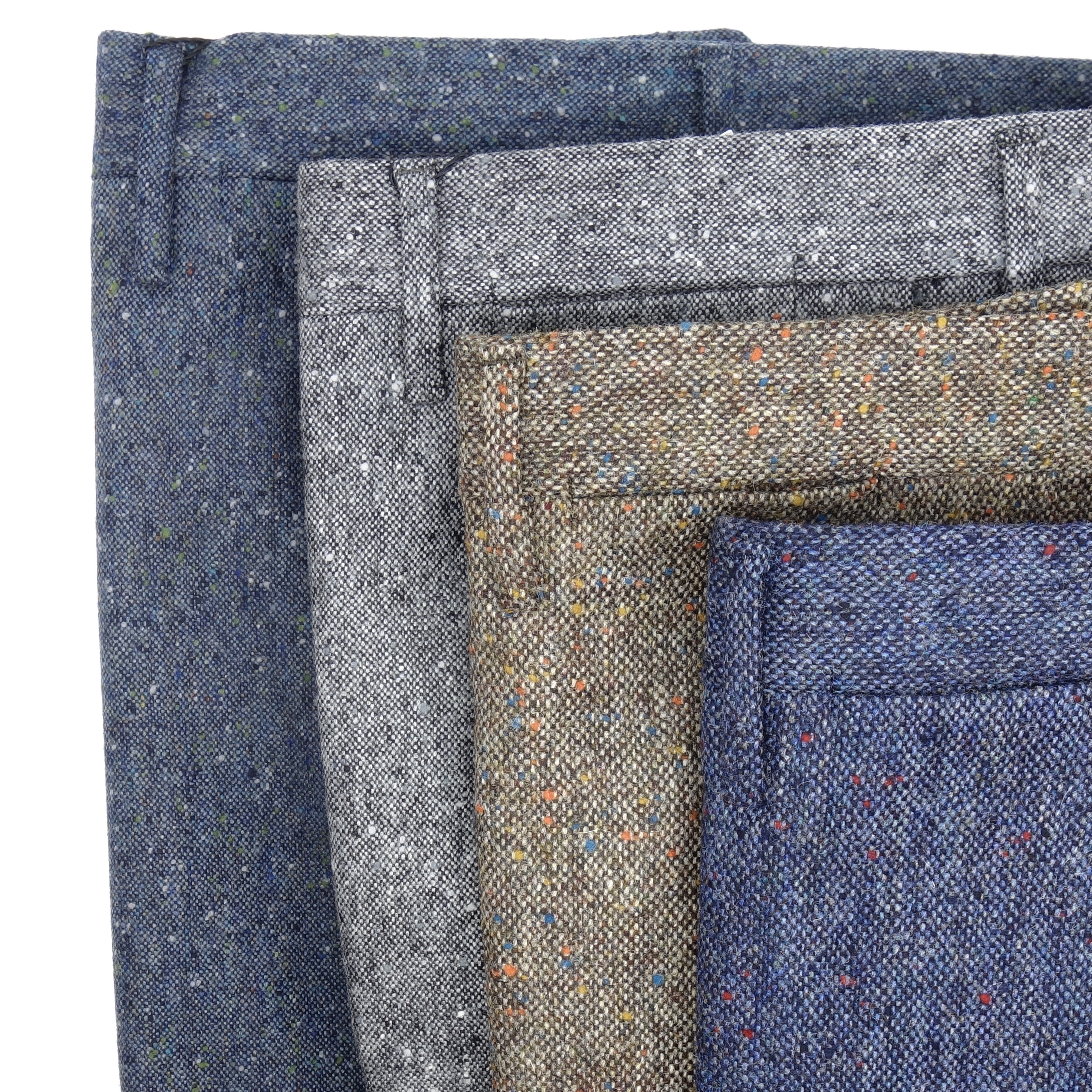 Pure Wool Tweed Pants