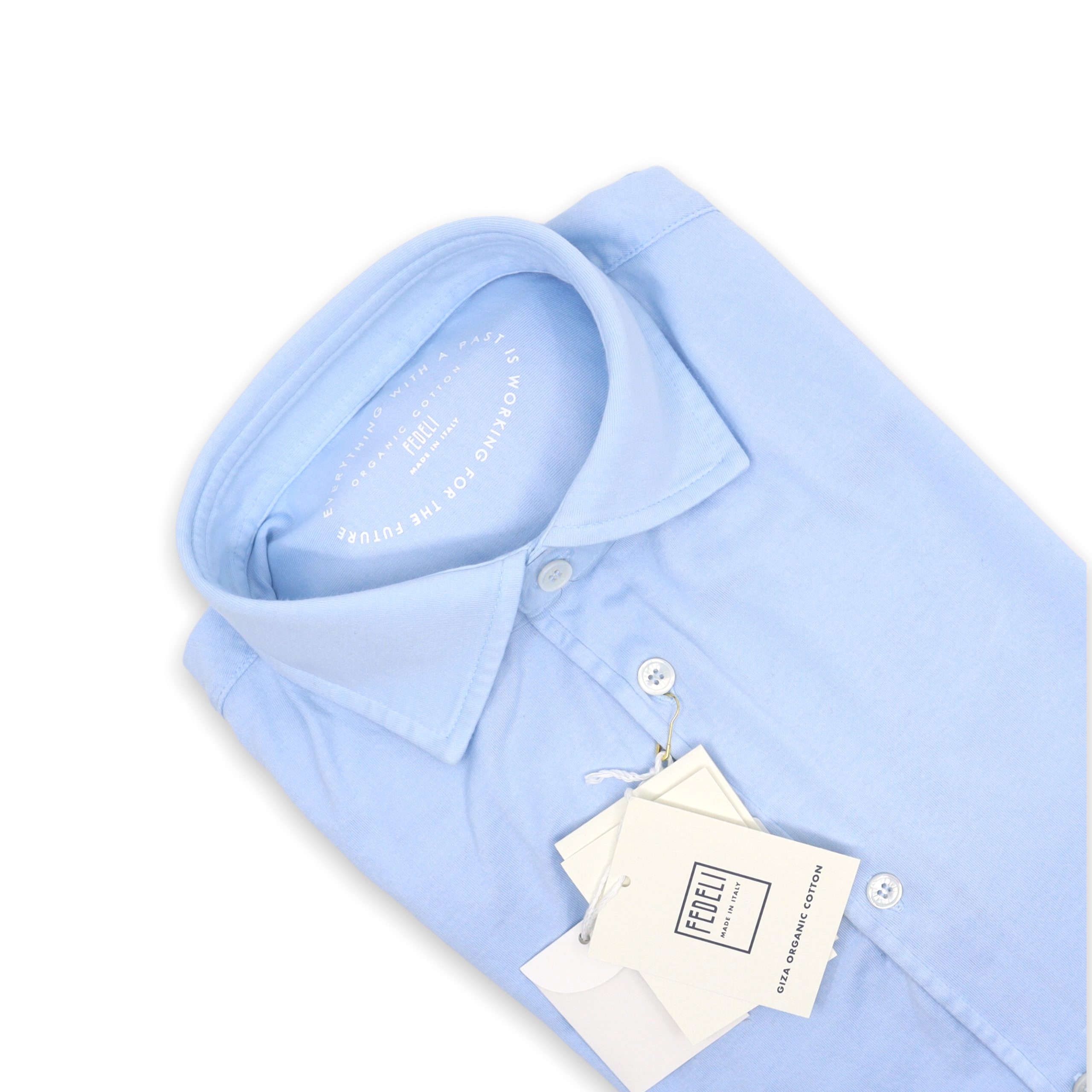 Fedeli Iconic Jason button-up shirt - Blue